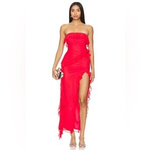 Elegant Red Maxi Dress